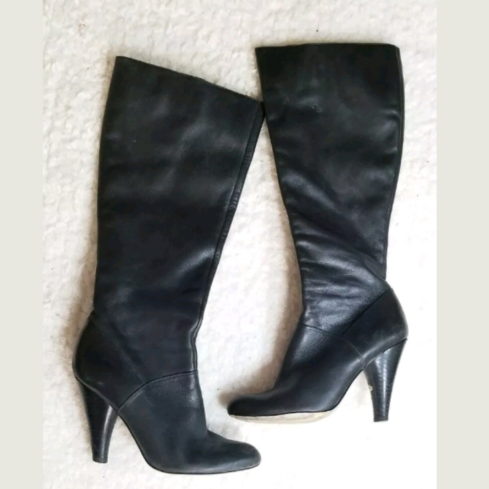 Jessica Simpson 6.5 Black Leather Boots